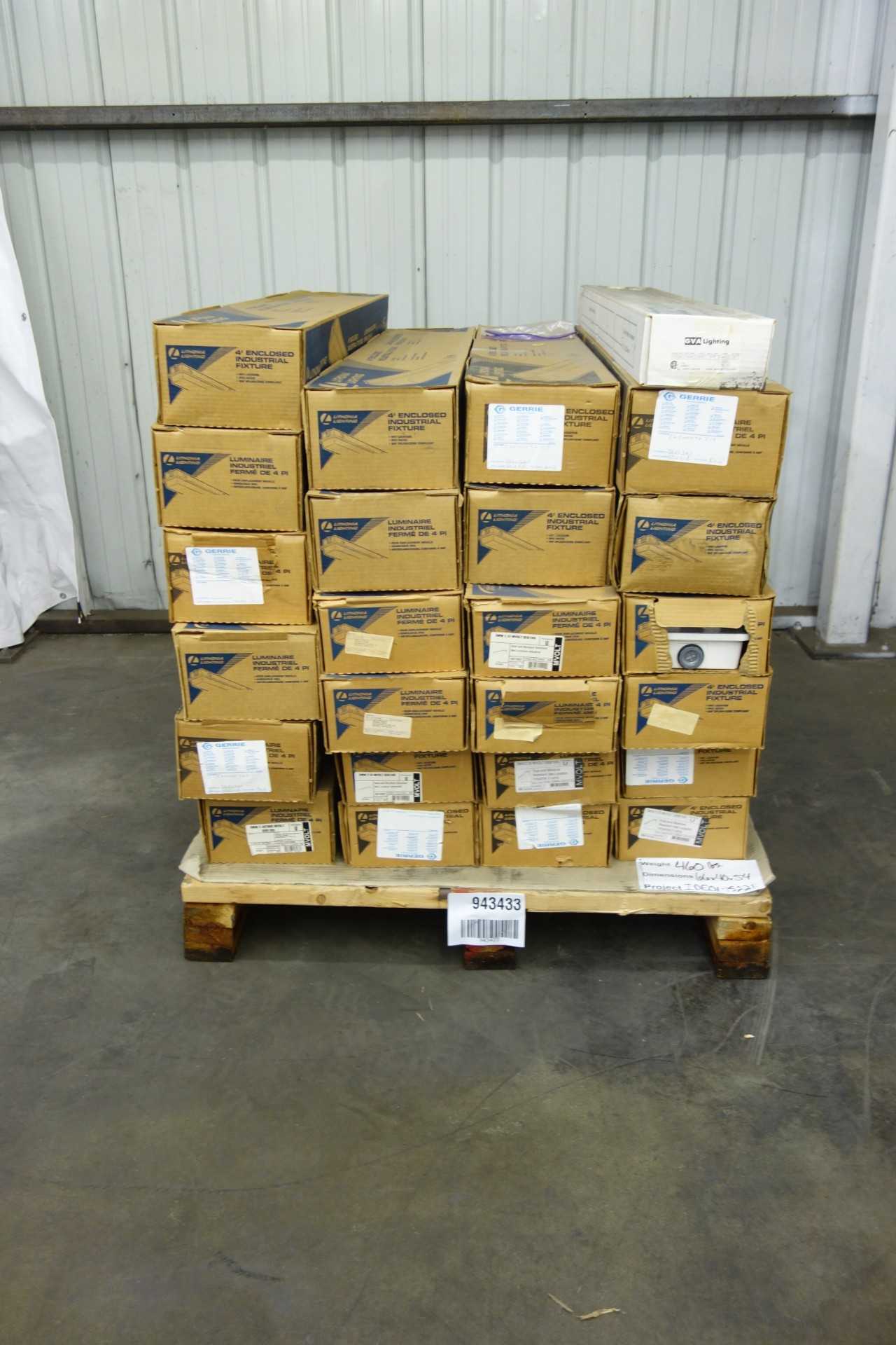 PALLET OF LITHONIA LIGHTING DMW 2 32 MVOLT GEB10IS ENCLOSED INDUSTRIAL FIXTURES - LIGHTING