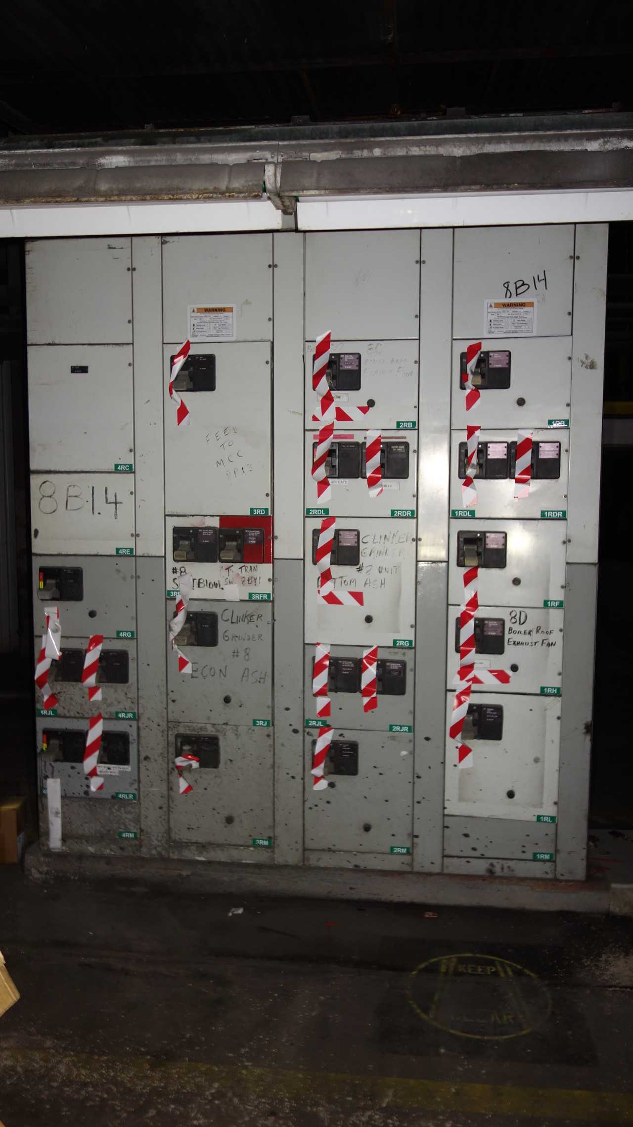 X4 VERTICAL SECTIONS OF WESTINGHOUSE MCC BUCKETS - MOTOR CONTROL CENTERS