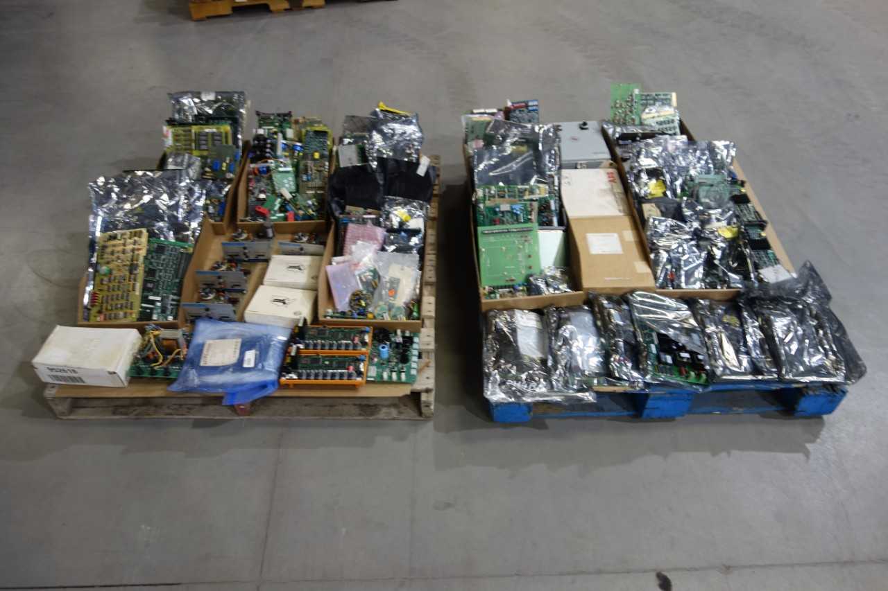 2 PALLETS OF ASSORTED PCB CIRCUIT BOARDS - AUTOMATION & CONTROLS