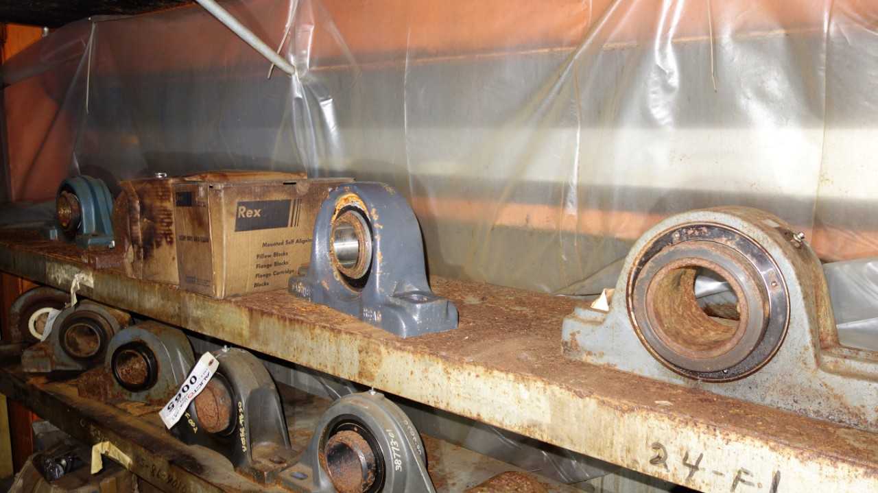 LOT OF ASSORTED PILLOW BLOCK BEARINGS, REXNORD - BEARINGS