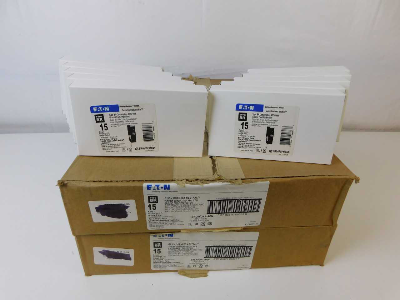 Quantity 50 of Eaton BRLAFGF115QN Arc Fault BR 1P 15A - CIRCUIT BREAKERS