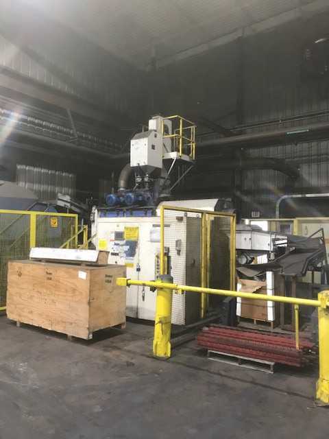 Hunzinger Through Feed Shotblast Machine - SHOT PEENING MACHINE