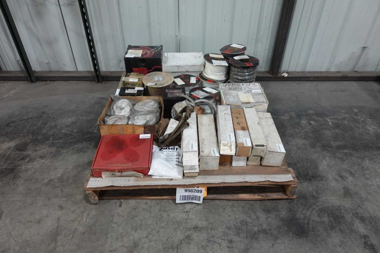 PALLET OF ASSORTED PUMP AND VALVE PACKING - VALVES