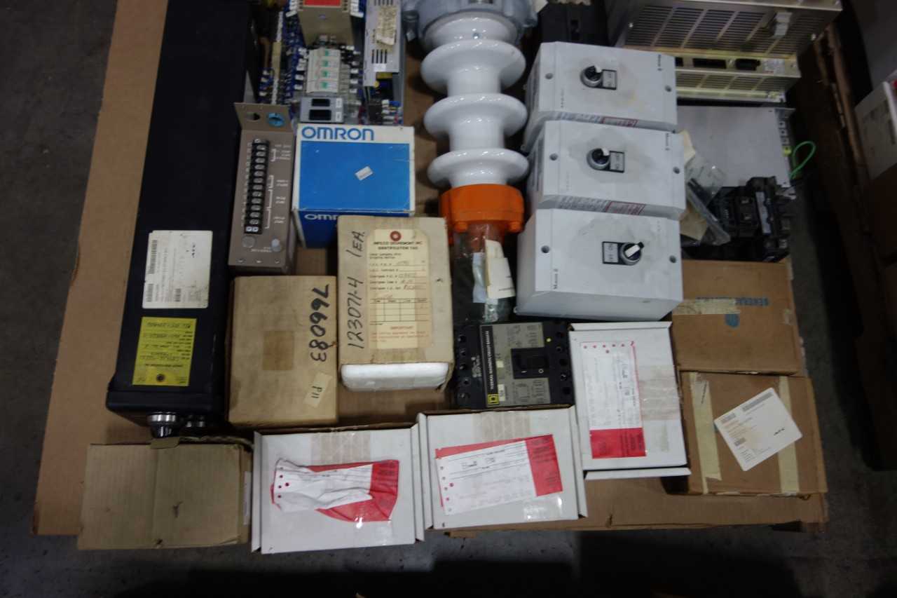4 PALLETS OF ASSORTED ELECTRICAL - ELECTRICAL COMPONENTS