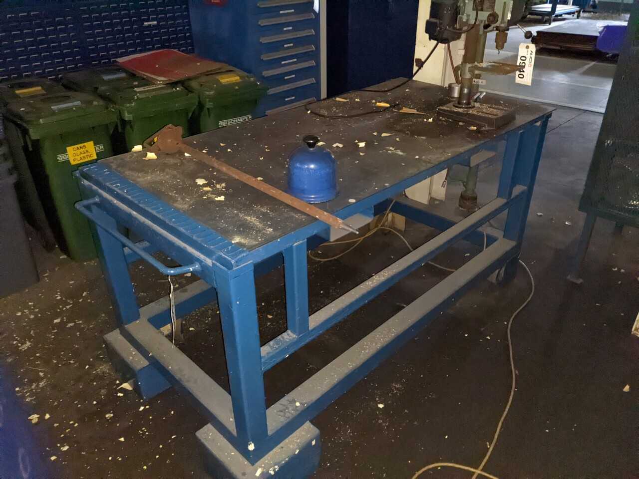 INDUSTRIAL STEEL WORK TABLE (DRILL PRESS NOT INCLUDED) - UPRIGHT DRILL PRESSES