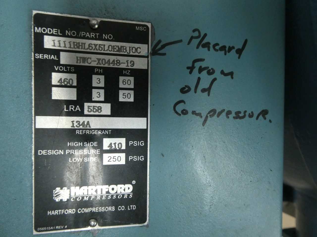HARTFORD SEMI-HERMETIC MEDIUM SCREW R134A COMPRESSOR - AIR COMPRESSORS