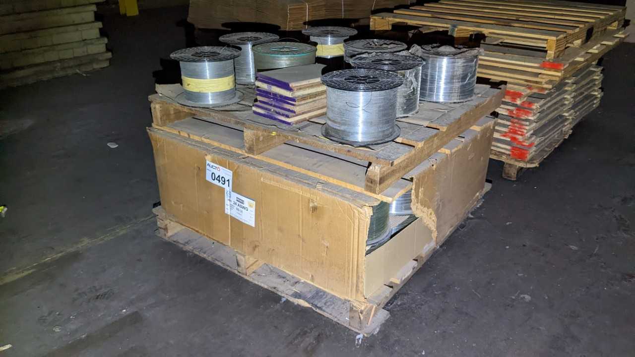 PALLET OF COATED WIRE - ELECTRICAL COMPONENTS