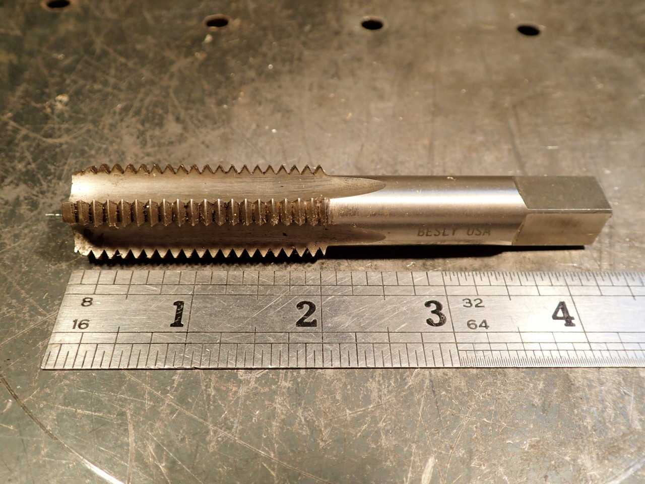 Besly 3/4" -10 NC Hand Thread Tap Set: Taper Plug Bottom, GH-3, USA, 13052-3758 - END MILLS