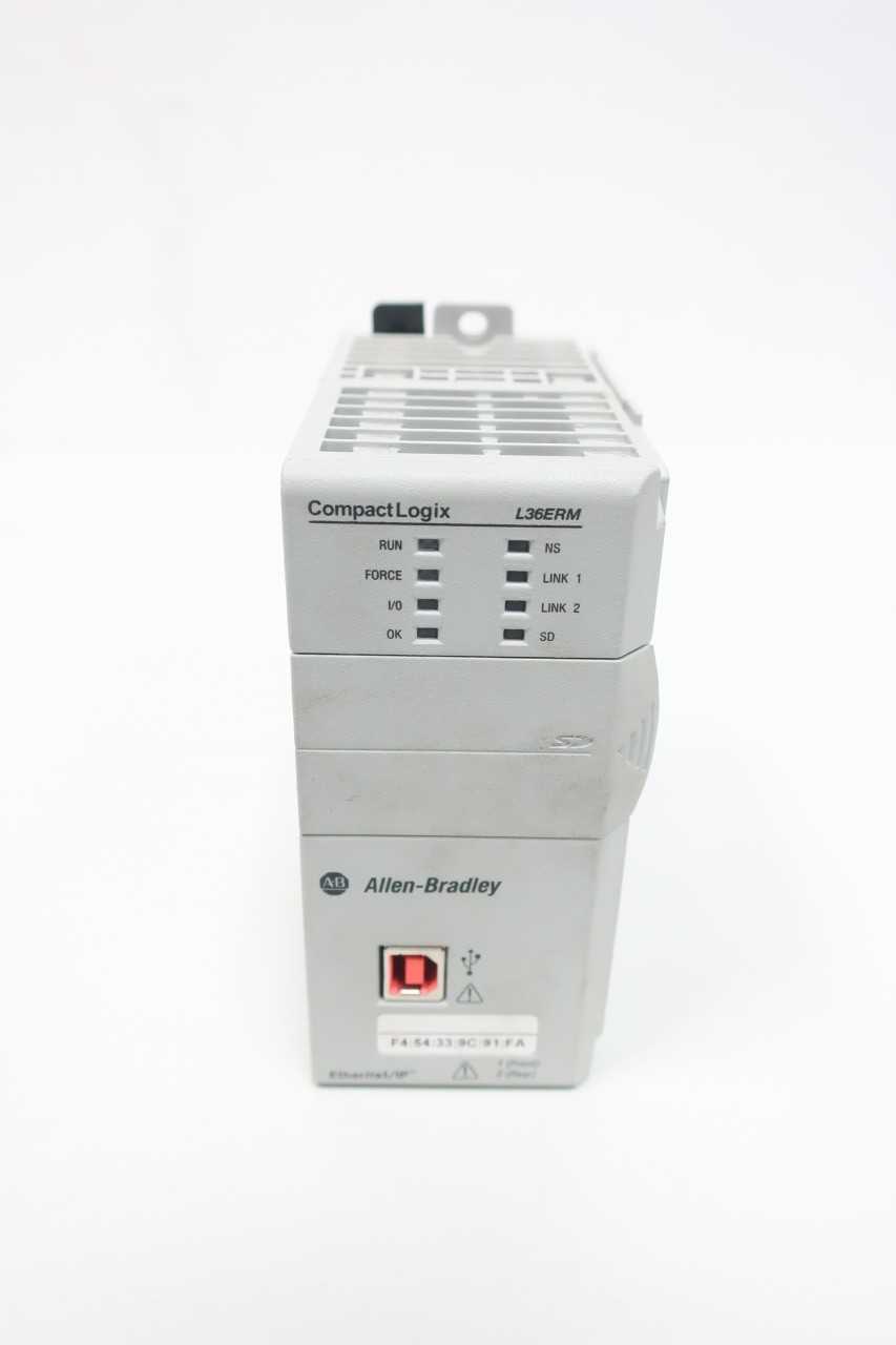 ALLEN BRADLEY 1769-L36ERM COMPACTLOGIX 3MB MOTION SER A CONTROLLER MODULE - AUTOMATION & CONTROLS