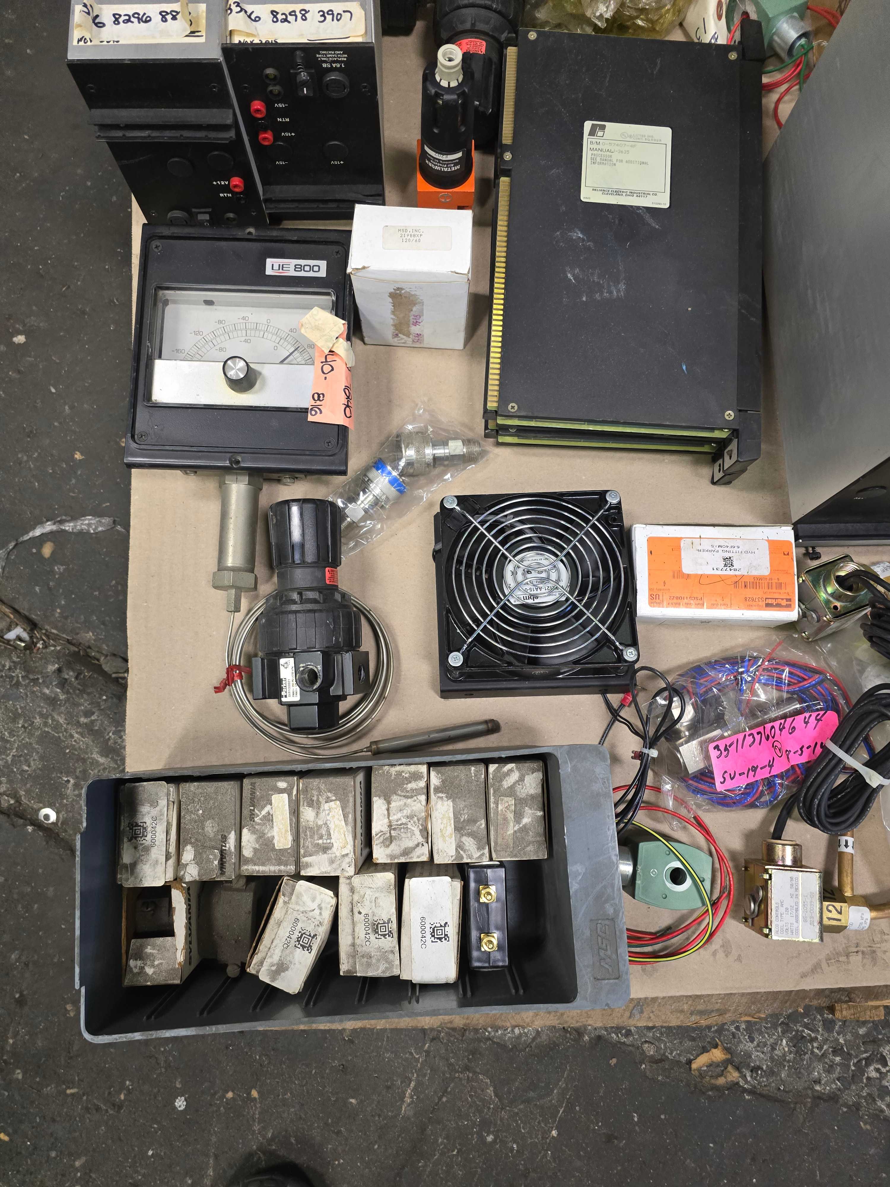 LOT OF ASSORTED ELECTRICAL & INDUSTRIAL - INDUSTRIAL PARTS