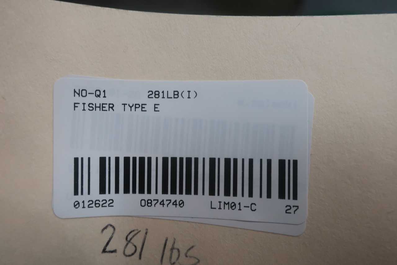 FISHER TYPE ET SIZE 45I 667 300 STEEL FLANGED 3IN CONTROL VALVE - CONTROL VALVE