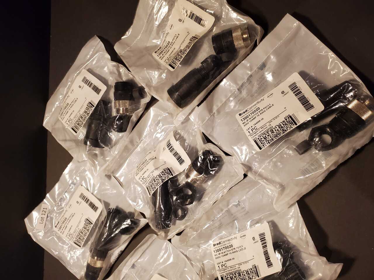 Lot of 9 BRAD CONNECTIVITY 1300170020 CONNECTOR - INDUSTRIAL PARTS