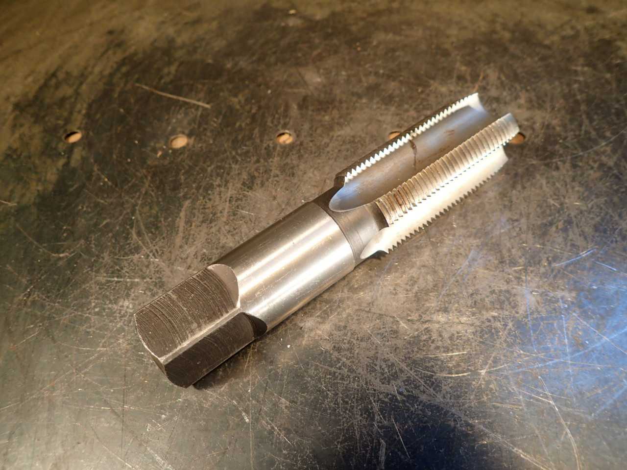 1-5/16" -12 N Hand Thread Tap: 4-Flute, 2-1/2" Long Flutes, GH-4 HS, Poland - MACHINING ACCESSORIES & TOOLING