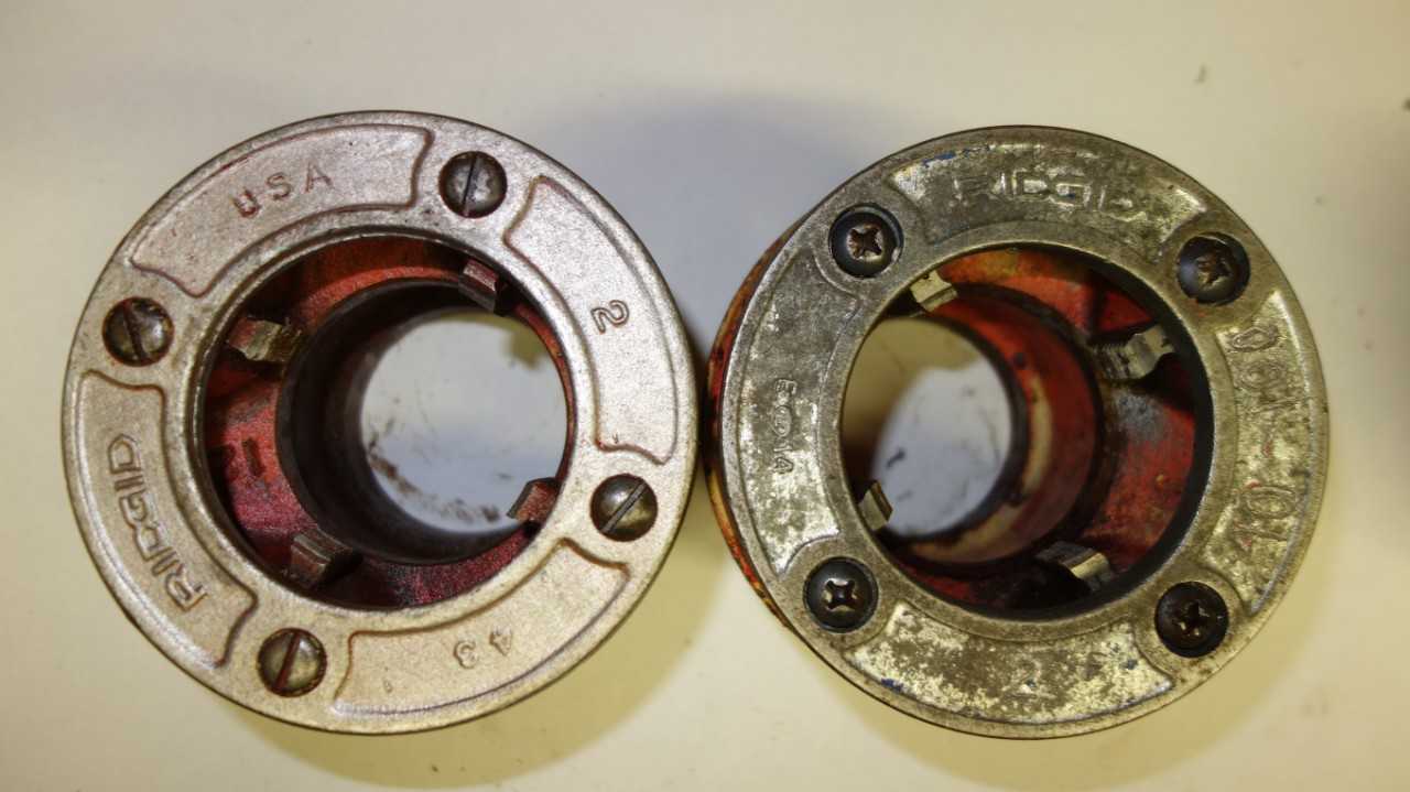 LOT OF 2 RIDGID 2 IN DIE HEADS - ELECTRIC POWER TOOLS