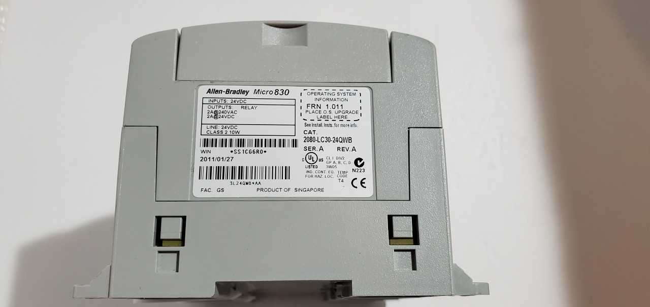 Allen Bradley Micro 830 2080-LC30-24QWB PLC - AUTOMATION & CONTROLS