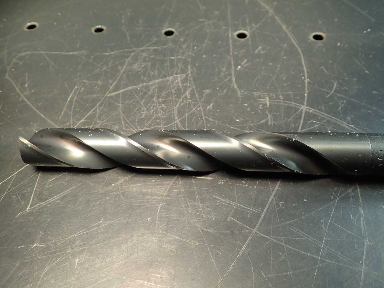 PTD 25/32" Taper Length Drill Bit: Straight Tang Shank, 6" Flute, 9-7/8" OAL - MACHINE TOOLING