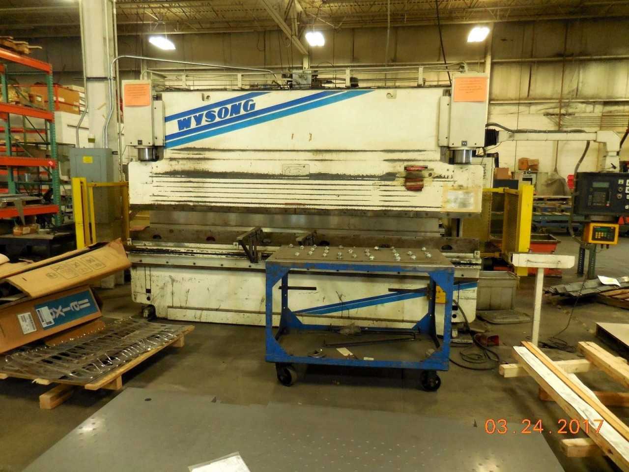 Wysong Fab140/144- 140 Ton x 12ft CNC Press Brake w/ BackGauge - PRESS BRAKES