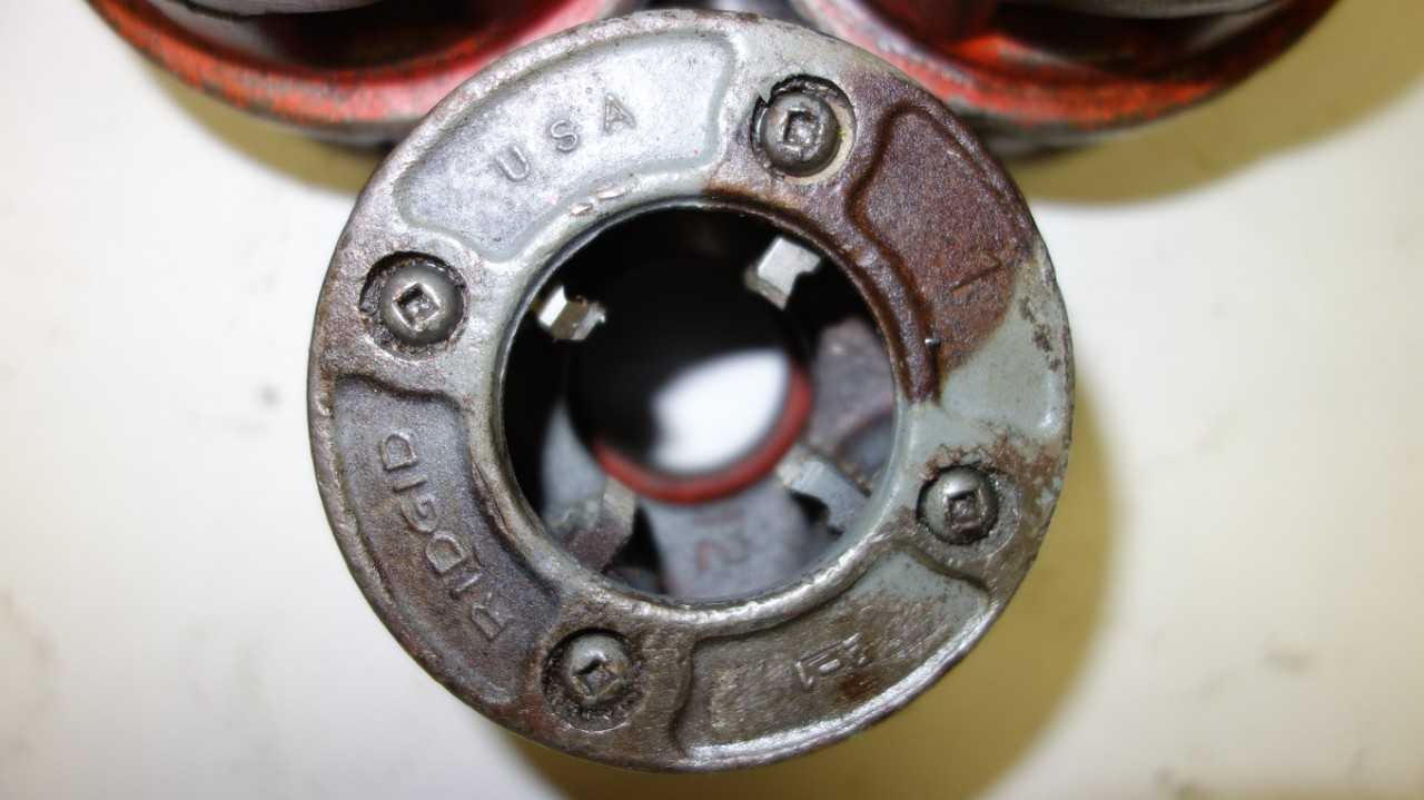 LOT OF 3 RIDGID 1 IN DIE HEADS - ELECTRIC POWER TOOLS