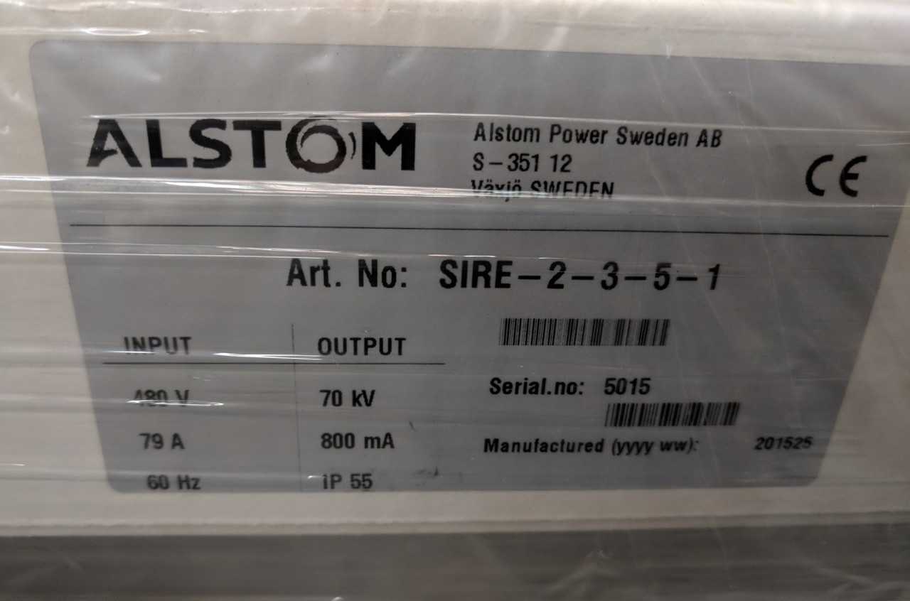 ASSORTED LOT OF 13 ALSTOM SIR SWITCHED INTEGRATED RECTIFIERS SIRE-2-3-5-1 70KV AND SIR4 2-0-1-1-3-3 85KV POWER SUPPLY - ELECTRICAL PARTS