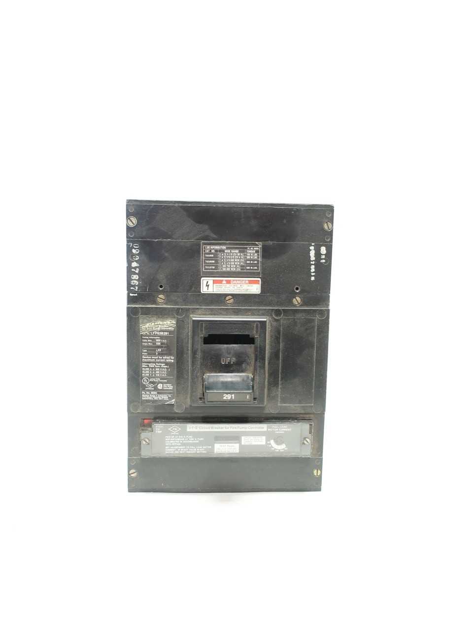 SIEMENS LFP63B291 CIRCUIT BREAKER 291A - CIRCUIT BREAKERS SIEMENS LFP63B291 CIRCUIT BREAKER 291A - CIRCUIT BREAKERS