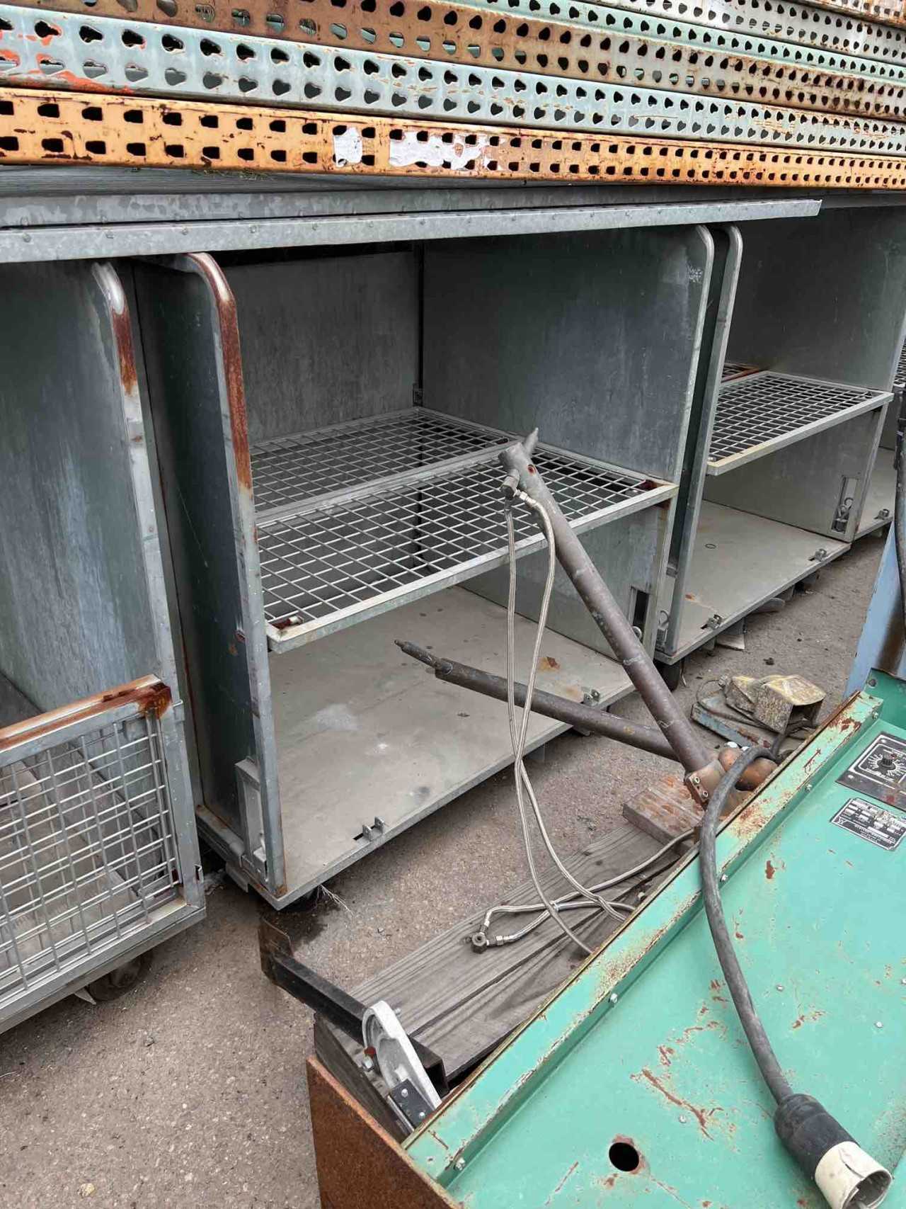 Lot of 7 Aluminum Cage Carts - ROLLING CARTS