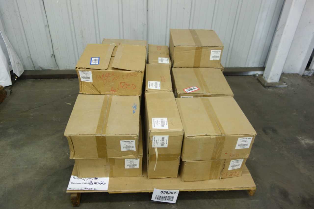 PALLET OF BARRICADE TAPE - SAFETY EQUIPMENT