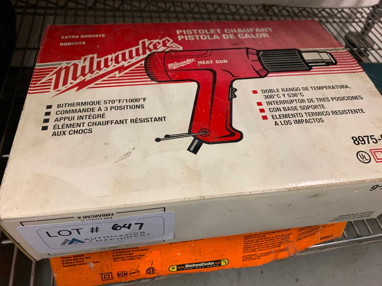 Milwaukee Heat Gun & B&D Electric Impact - ELECTRIC POWER TOOLS