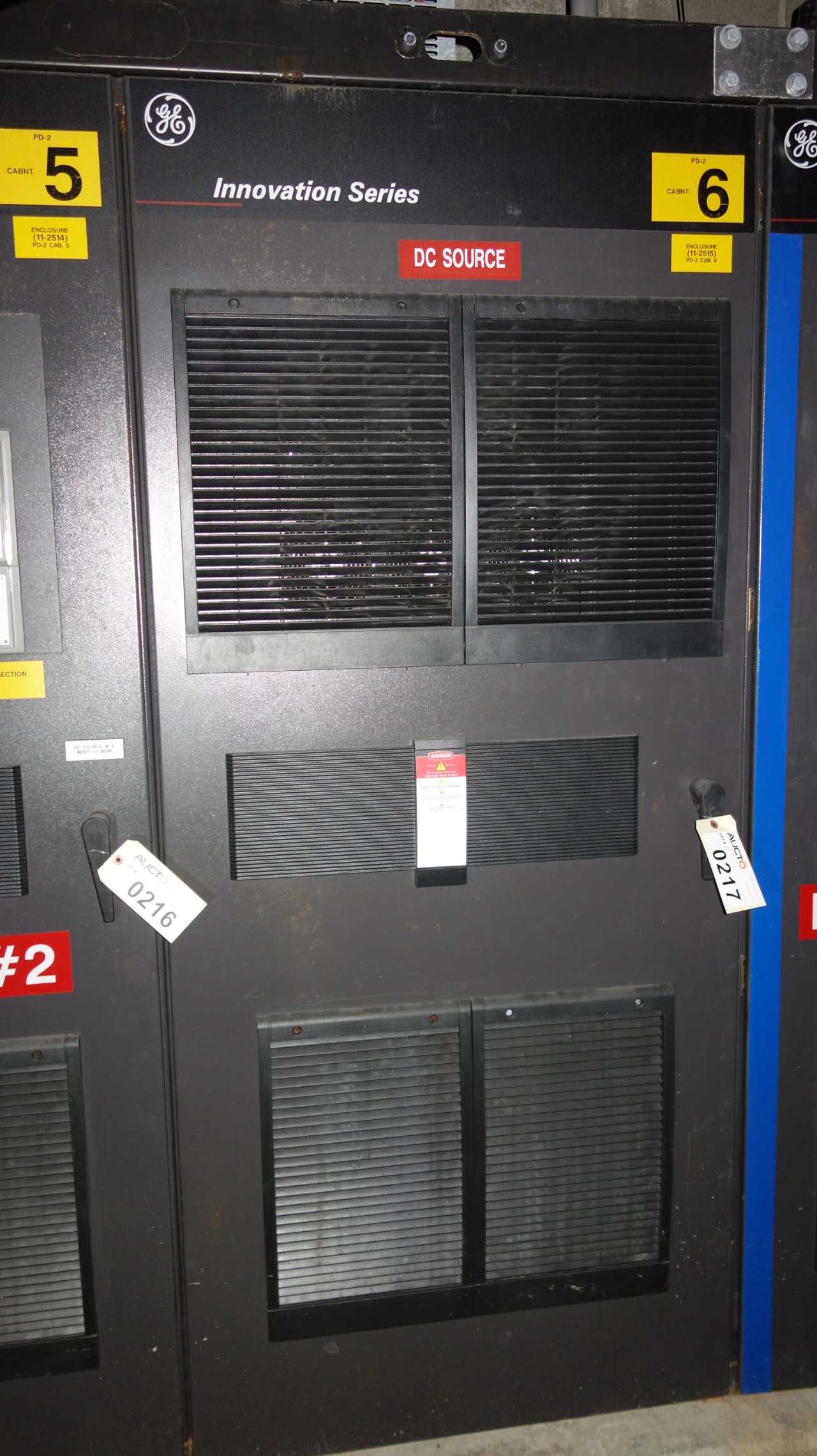 GE INNOVATION 3VVRJ607PR200 LV AC DRIVE CABINET - DC SOURCE - MOTOR DRIVES