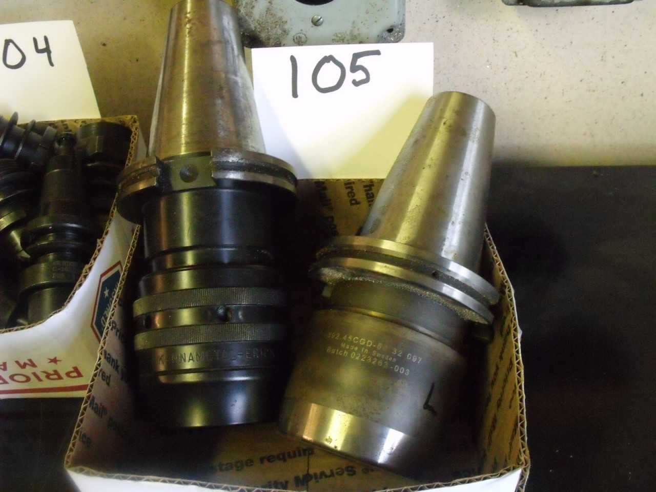 2 Cat 50 Hydrogrip Tool Holders Sandvik and Kennametal - MISCELLANEOUS