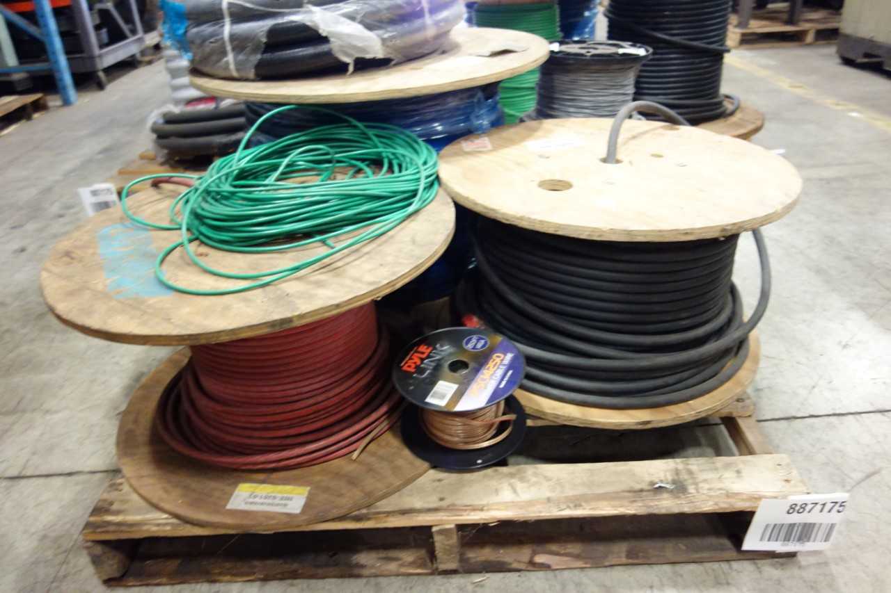 3 PALLETS OF ASSORTED WIRE - ELECTRICAL COMPONENTS