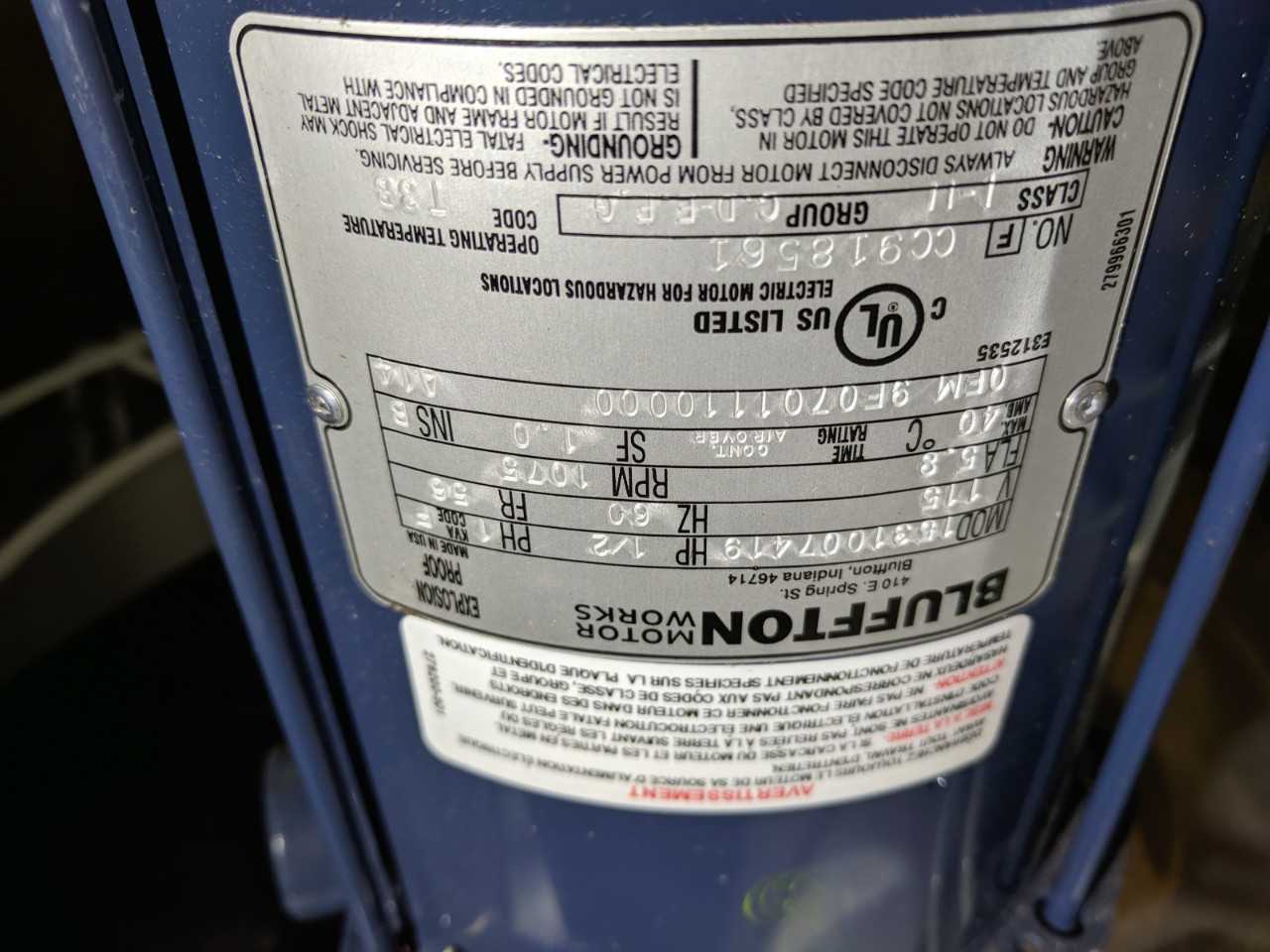 MODINE HC 340S06 STEAM/HOT WATER UNIT HEATER 115V - HVAC EQUIPMENT