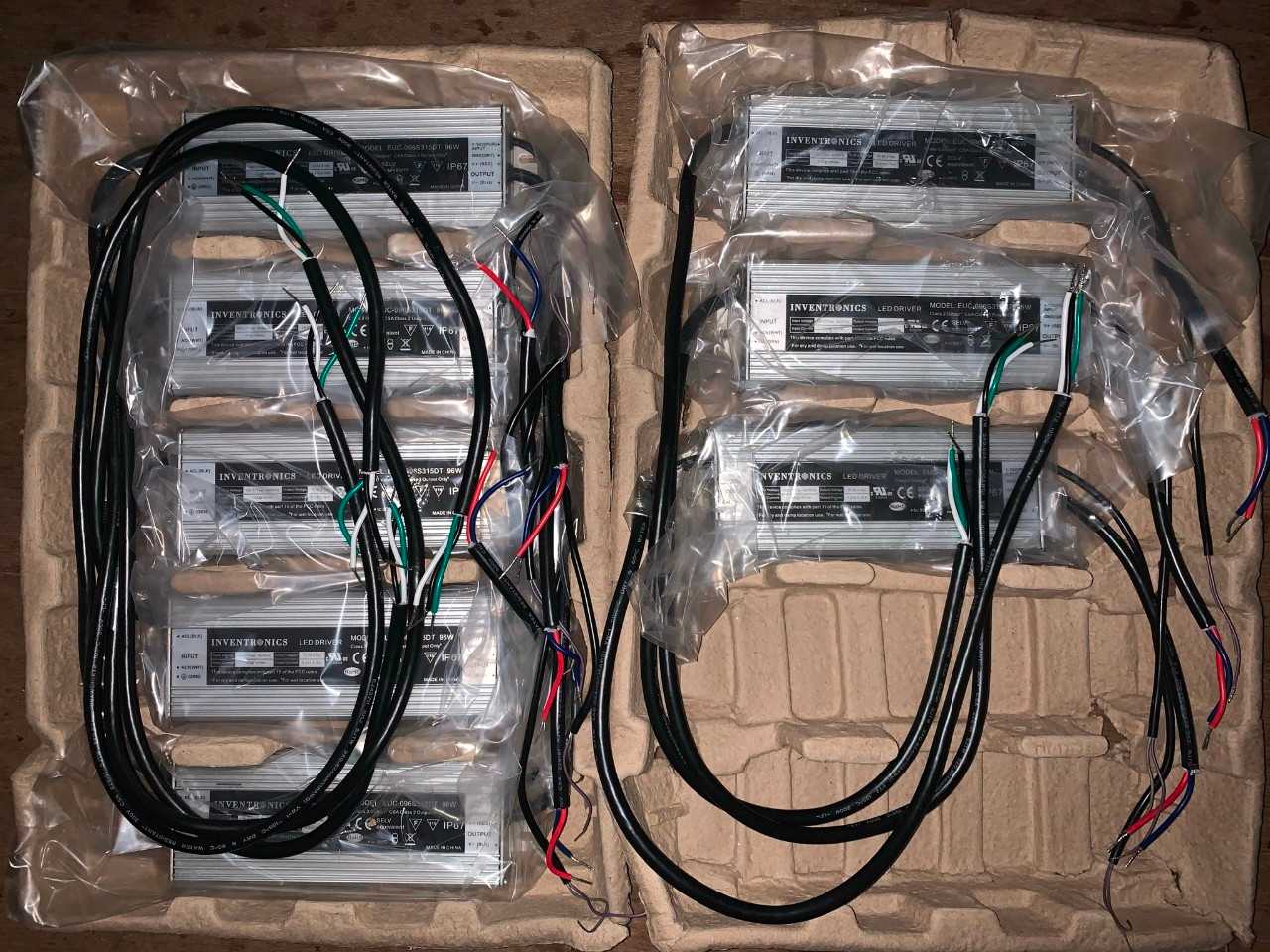 New - Lot of 8 - Inventronics EUC-096S315DT LED Power Supply Driver - ELECTRICAL COMPONENTS