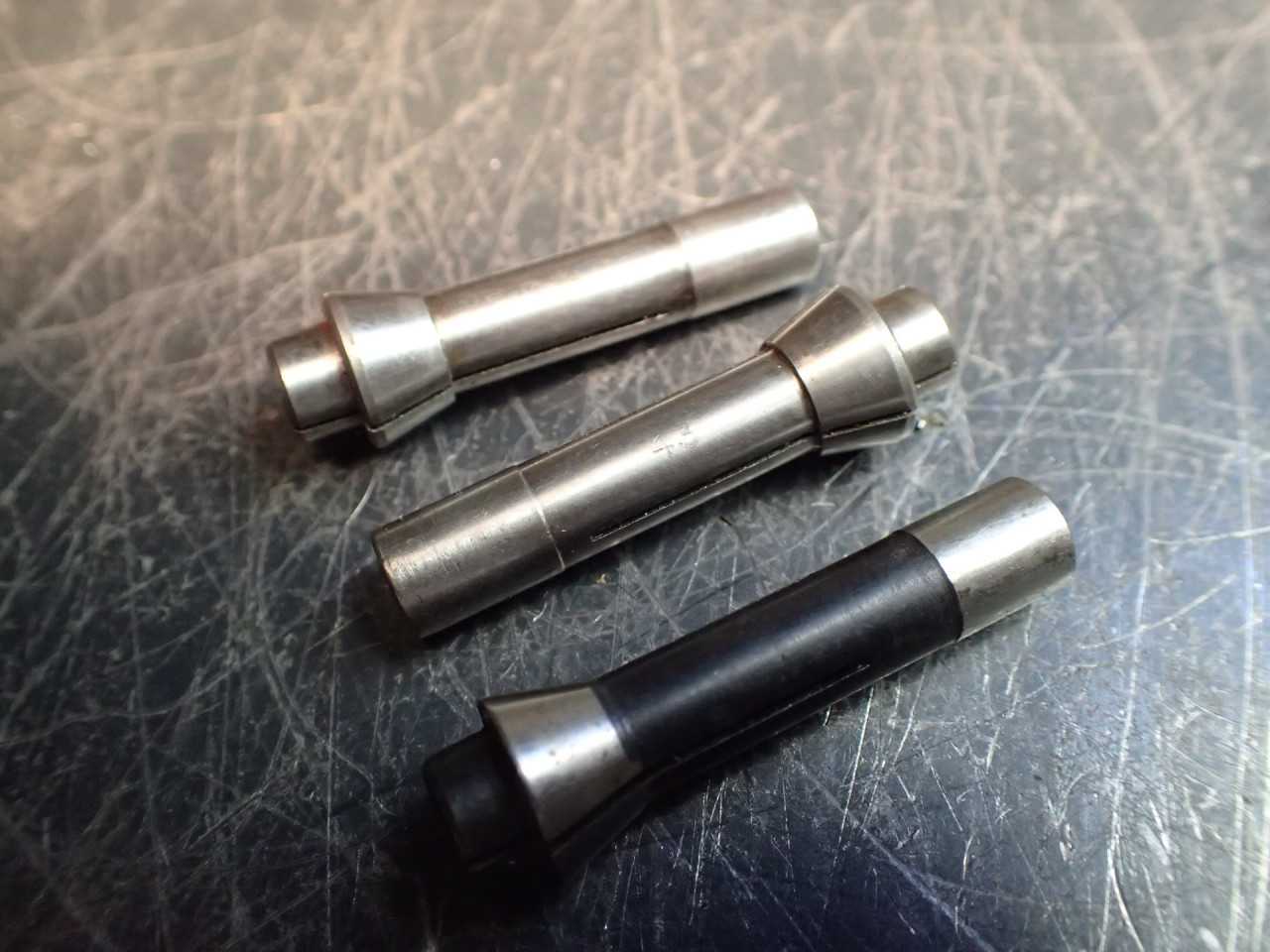 3 Pieces of Snow Grotz Hypneumat Drill Collets #2? Used in Good Condition - HOLEMAKING TOOLS