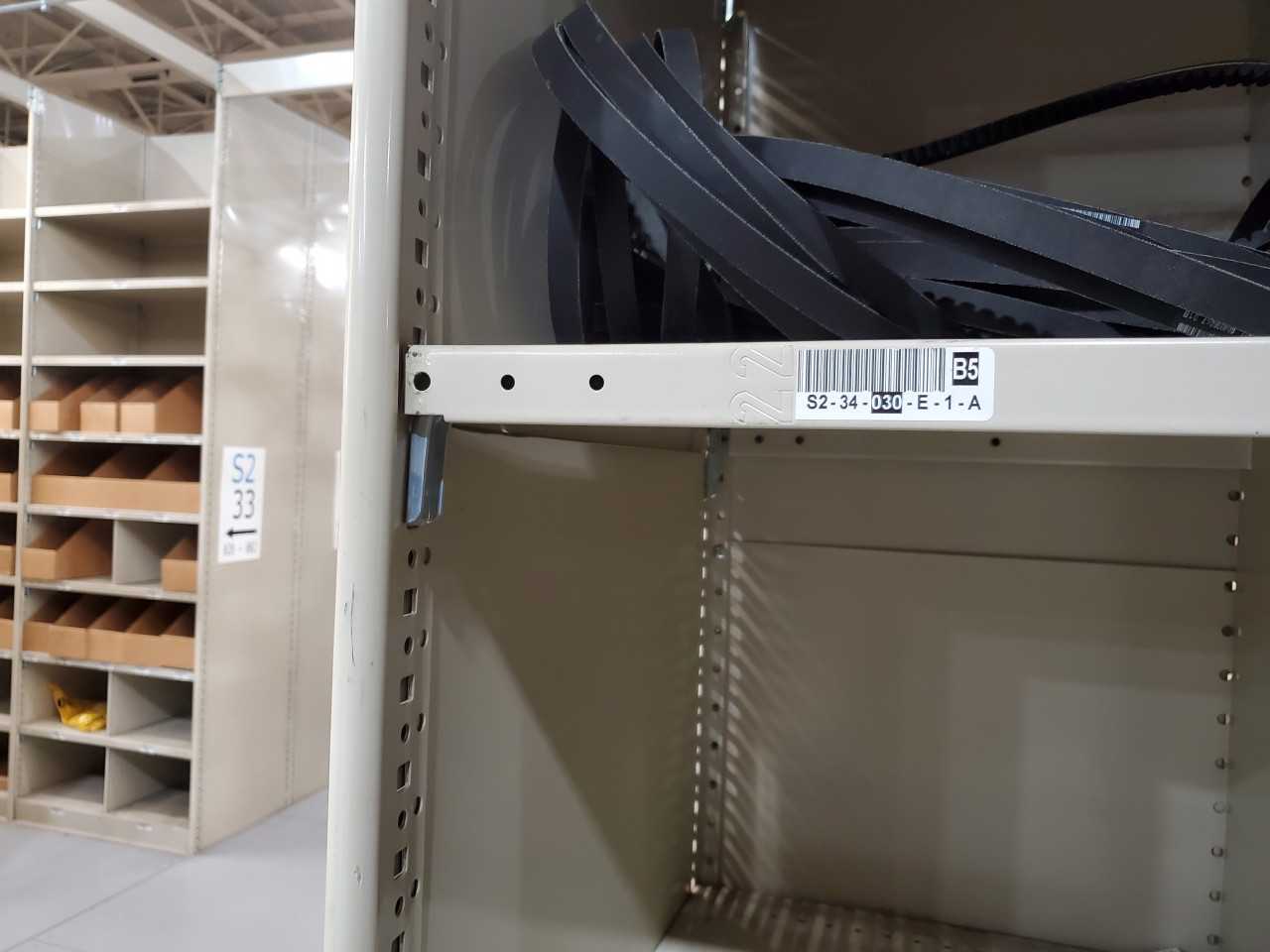 1200 sections of 24” deep x 36” x 8’ high Heavy-Duty Steel Shelving - SHELVING