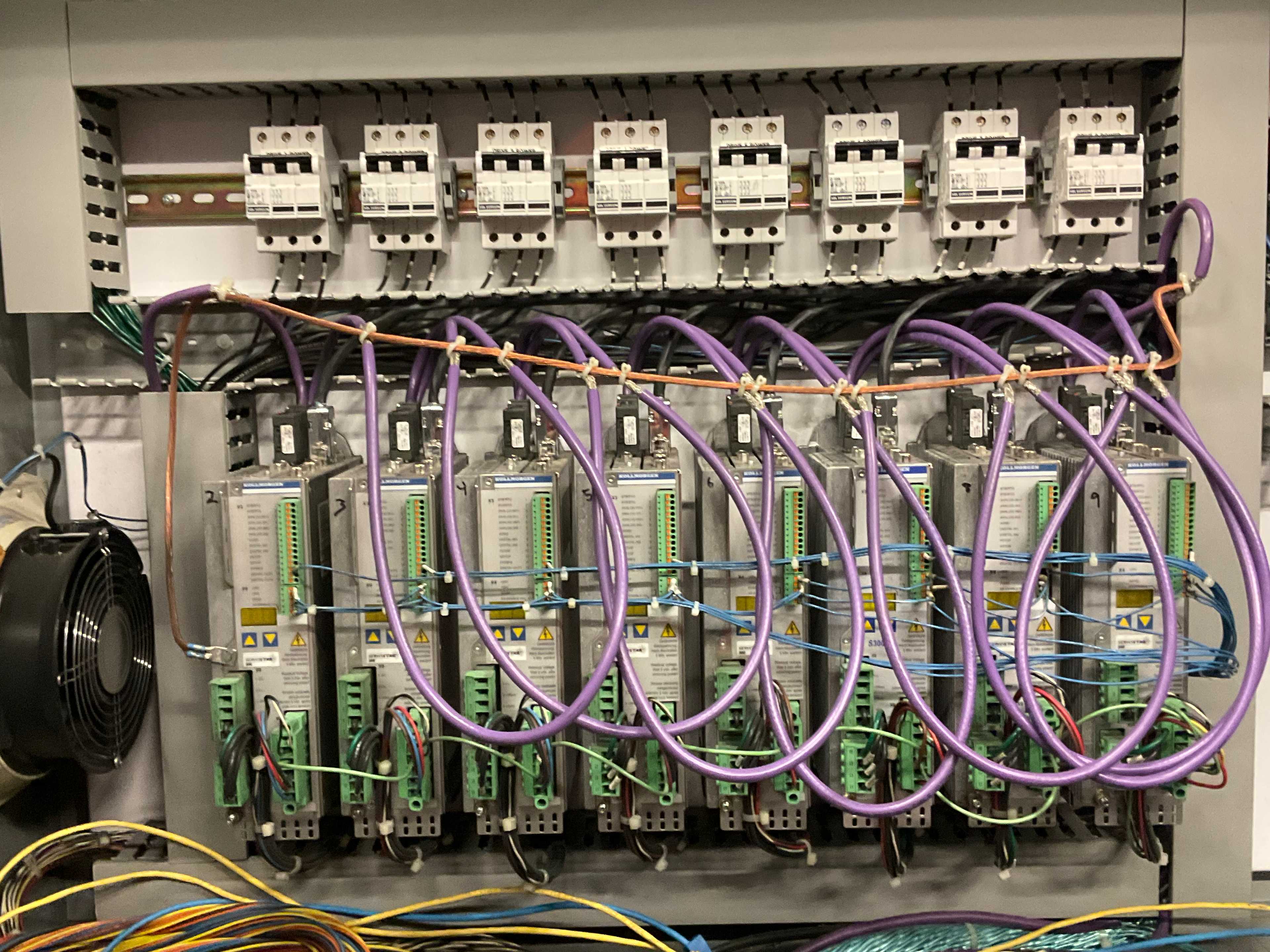 QTY 2 - CONTROL CABINETS WITH KOLLMORGEN DRIVES - CONTROL CABINETS