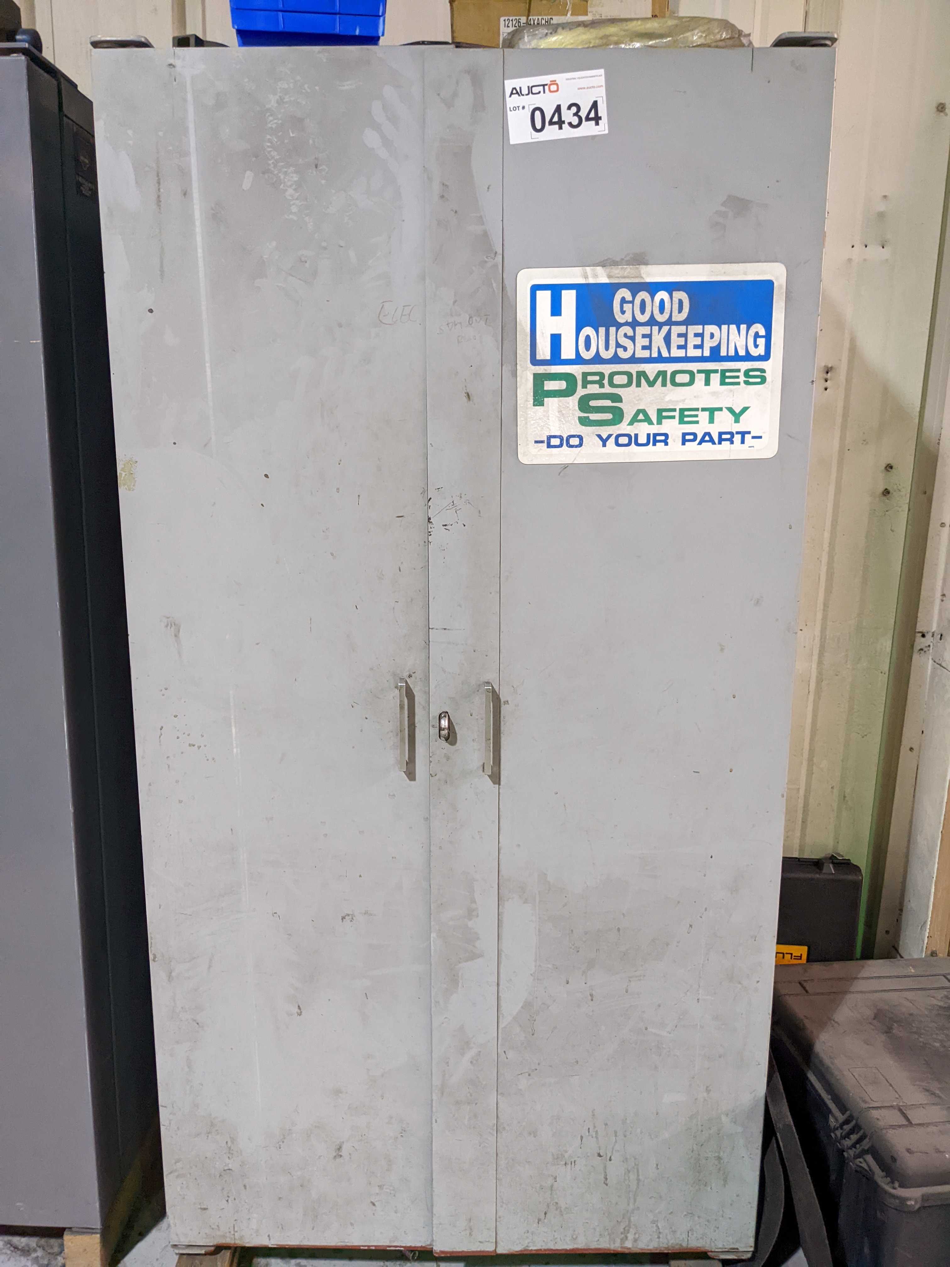 CABINET AND CONTENTS - ELECTRICAL COMPONENTS