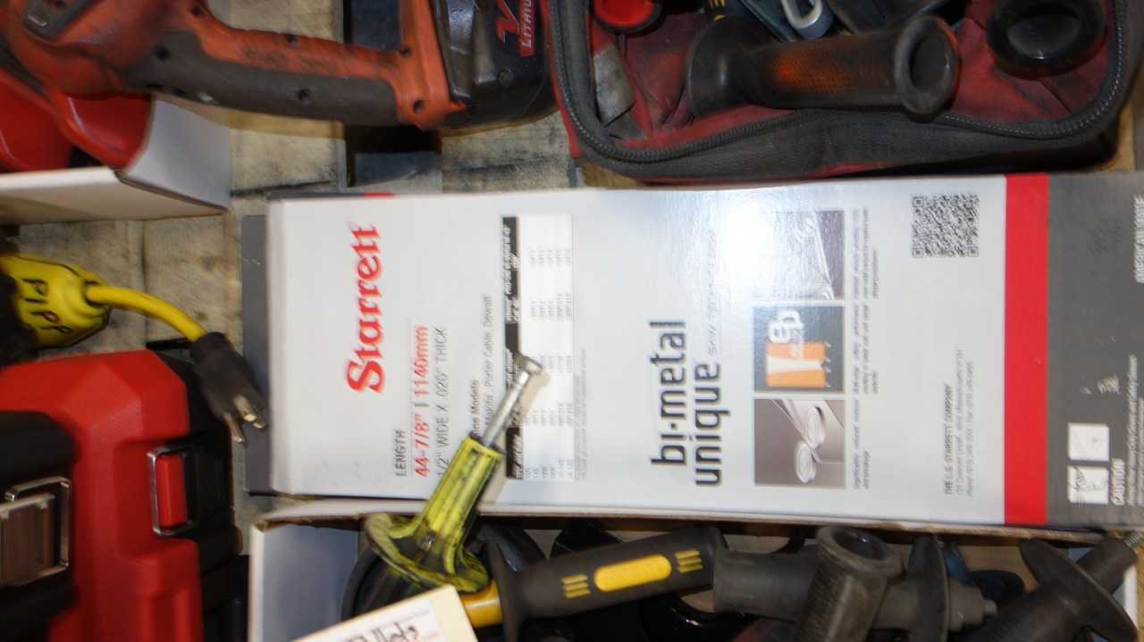 2 PALLETS OF ASSORTED MILWAUKEE TOOL ACCESSORIES CHARGERS AND HAND TOOLS - ELECTRIC POWER TOOLS