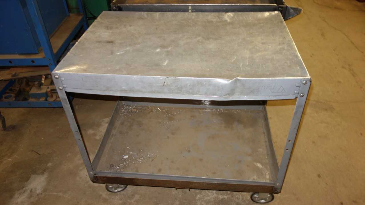 LOT OF 2 STEEL ROLLING CARTS - ROLLING CARTS