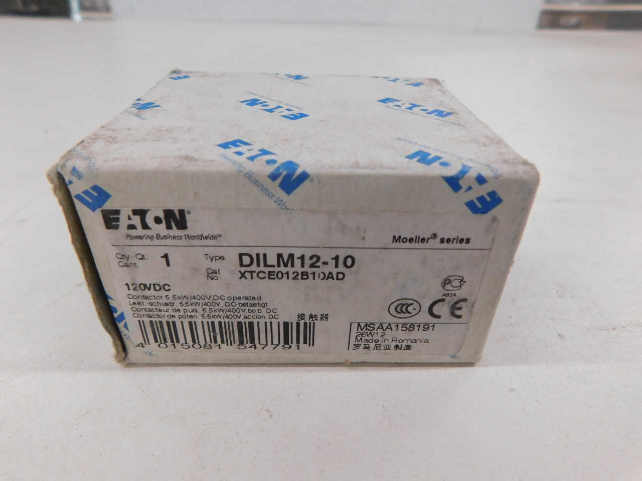 Lot of Quantity 1x XTCE012B10AD Contactor - CONTACTORS