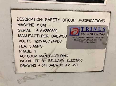 DAEWOO ACE-V35 CNC VERTICAL MILL - CNC MACHINING CENTERS