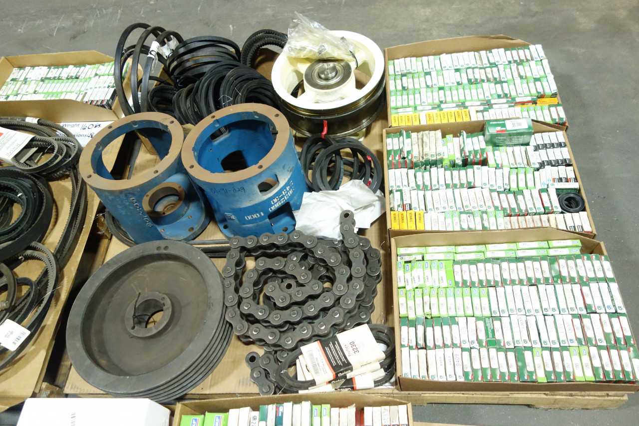 4 PALLETS OF ASSORTED POWER TRANSMISSION PARTS - POWER TRANSMISSION