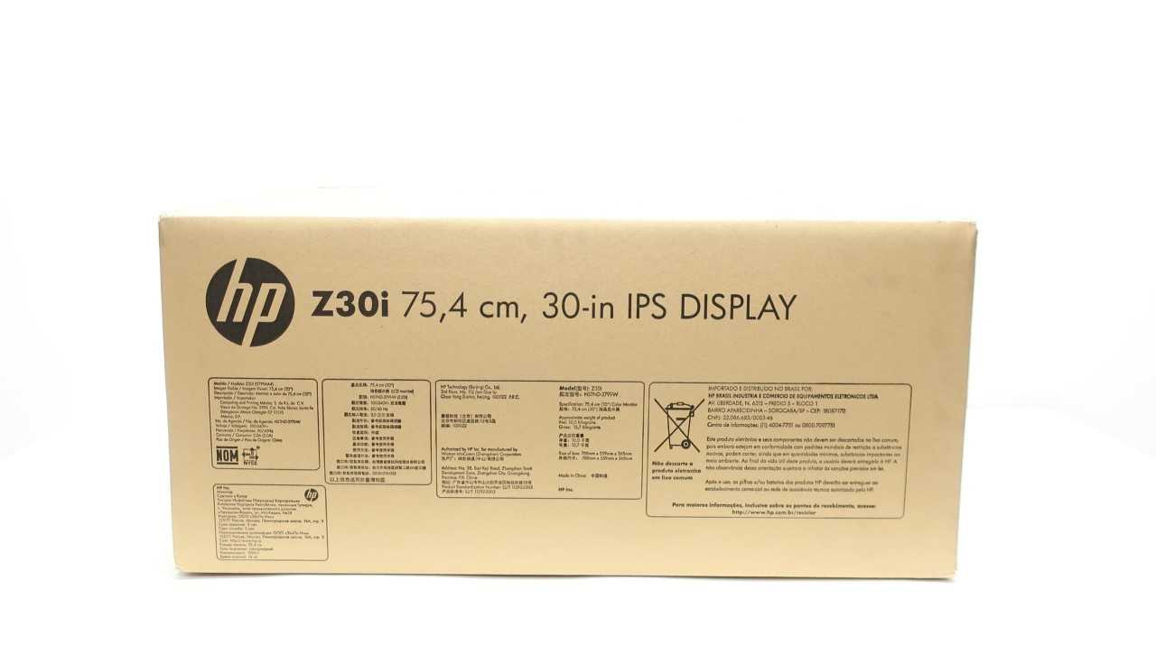 HEWLETT PACKARD HP Z30I 30IN IPS WIDESCREEN LEDBACKLIT LCD MONITOR DISPLAY - LAB & SCIENTIFIC