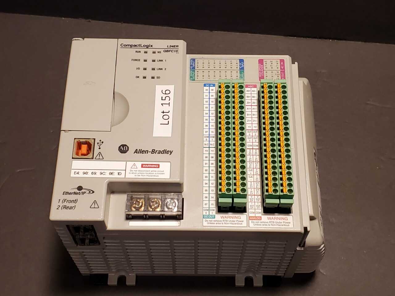 Allen Bradley CompactLogix 1769-L24ER-QBFC1B Plus 1769-ECR - AUTOMATION & CONTROLS