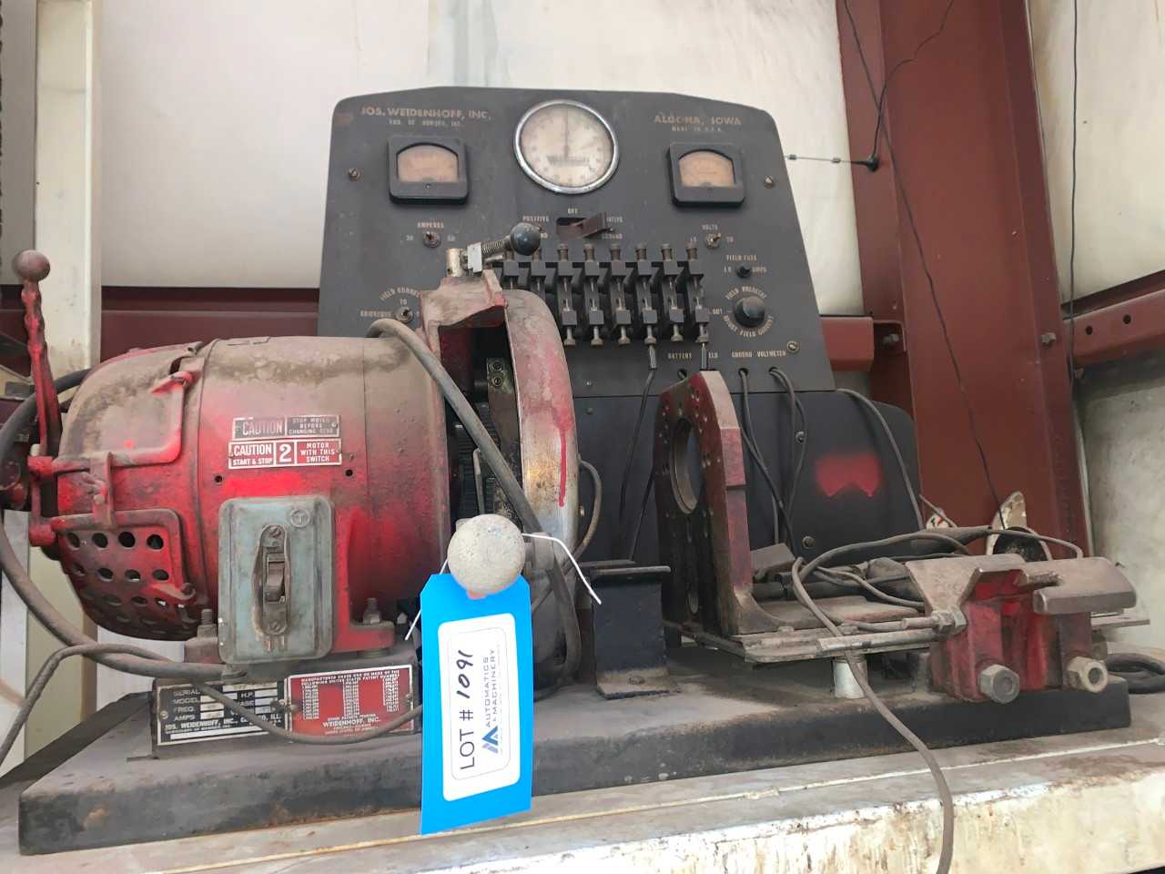 Jos. Weidenhoff Model 389 Generator & Magneto Test Bench - ELECTRIC POWER TOOLS