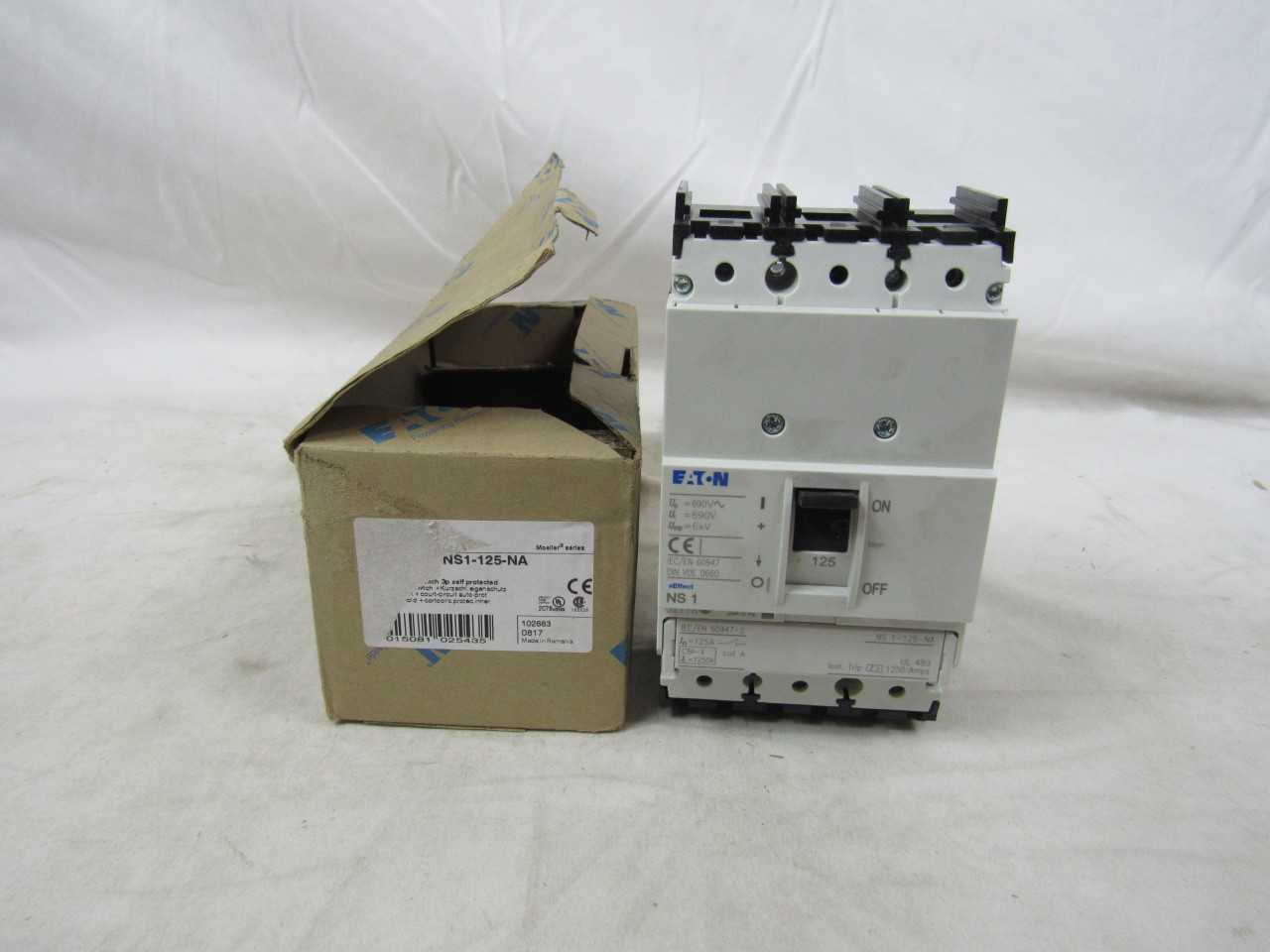 Quantity of 1x NS1-125-NA MCCB/Molded Case Circuit Breakers - CIRCUIT BREAKERS Quantity of 1x NS1-125-NA MCCB/Molded Case Circuit Breakers - CIRCUIT BREAKERS