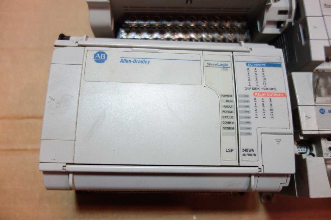 LOT OF 5 ASSORTED ALLEN BRADLEY MICROLOGIX PLC MODULES - AUTOMATION & CONTROLS