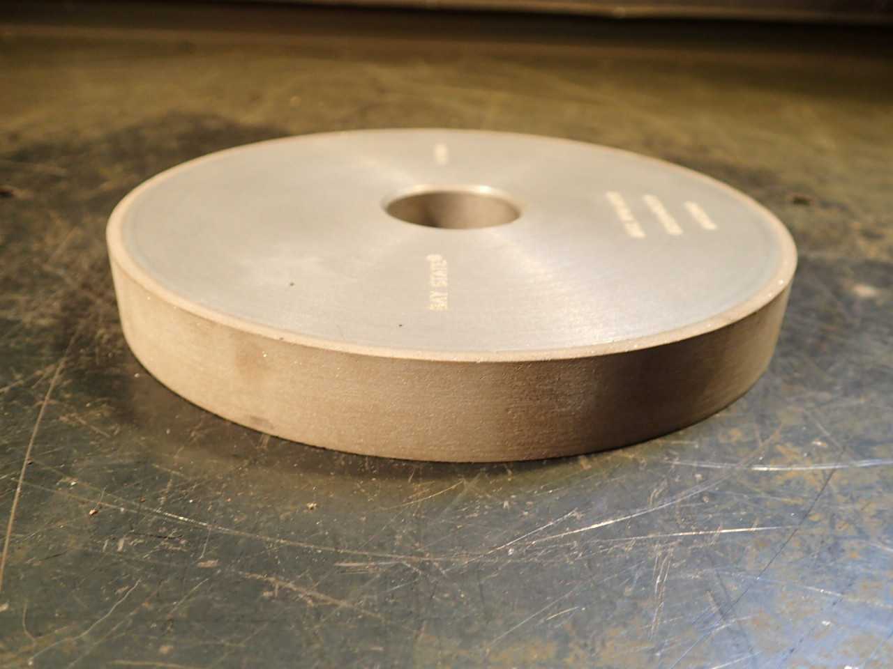 Bay State Resinoid 6050rpm Bonded Diamond Grinding Wheel 1.25 Bore 3/4 Thk 6" OD - GRINDING MACHINES