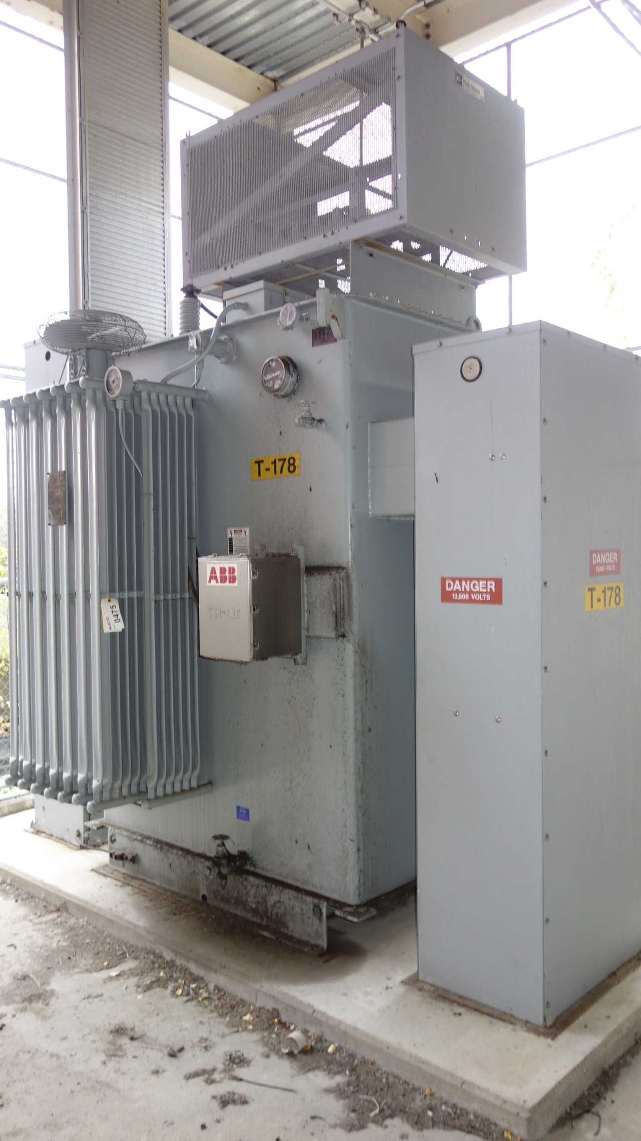 ABB Substation 5000/5600KVA 13800V-AC OIL FILLED TRANSFORMER - CONTROL TRANSFORMERS