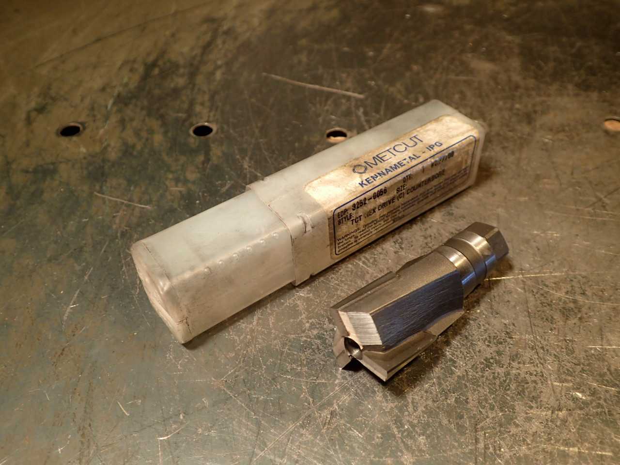 Metcut 3252-0056 7/8" Tungsten Carbide Tipped Counterbore: C Hex Drive - MACHINING EQUIPMENT