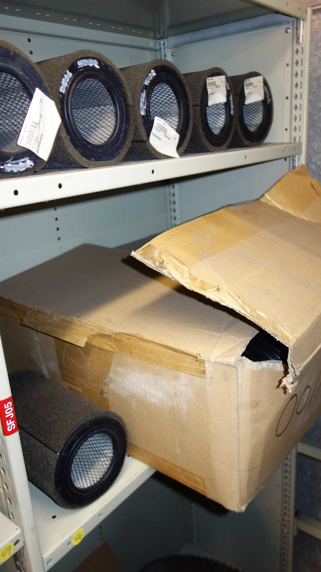 CONTENTS OF 3 SHELF COLUMNS, ASSORTED MRO - SHELVING